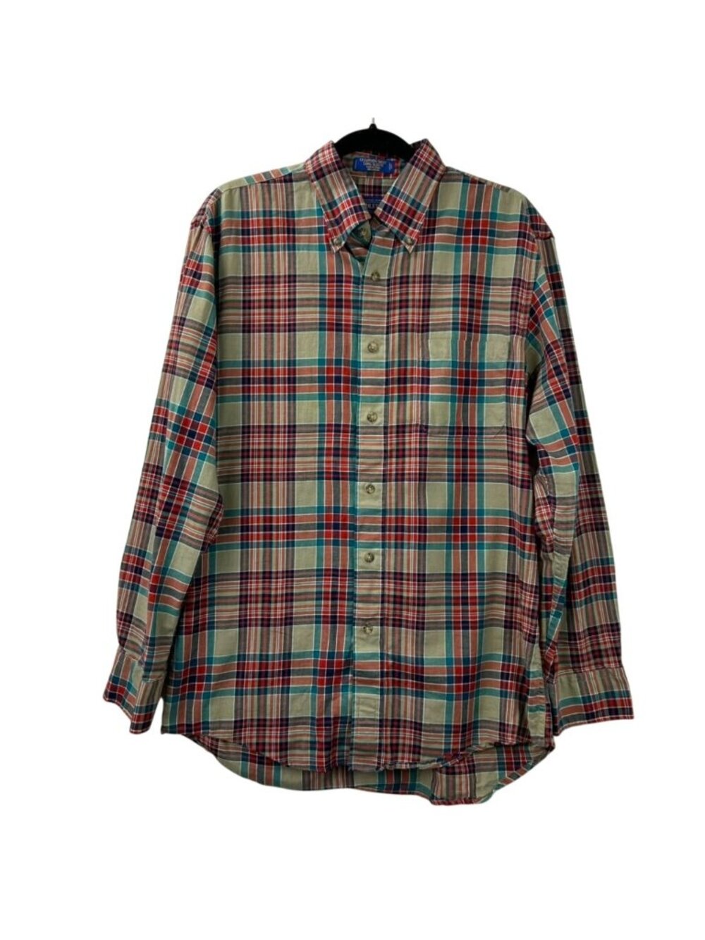Pendleton Shirt Men's Medium Multicolor Oceanside Button Up Long Sleeve Plaid